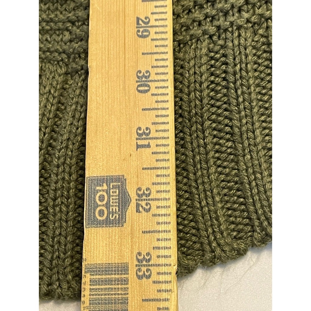Lulus Sweater Womens Large* Green Open Front Chunky Knit Cardigan Long Sleeve - Picture 7 of 8